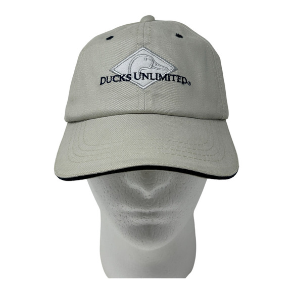 Ducks Unlimited Other - Ducks Unlimited Vintage Hat Gray Strapback Metal Buckle Back Dorfman Pacific